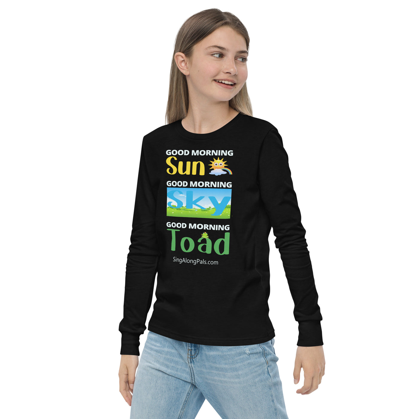 SUN SKY TOAD Youth long sleeve tee - SingAlong Pals