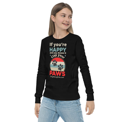 IF YOURE HAPPY Youth long sleeve tee - SingAlong Pals