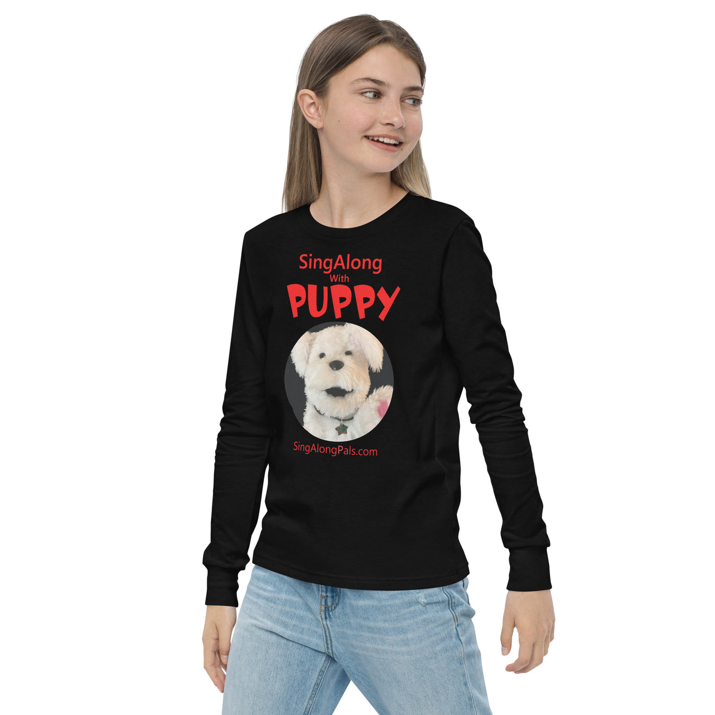 SING ALONG WITH PUPPY Youth long sleeve tee - SingAlong Pals