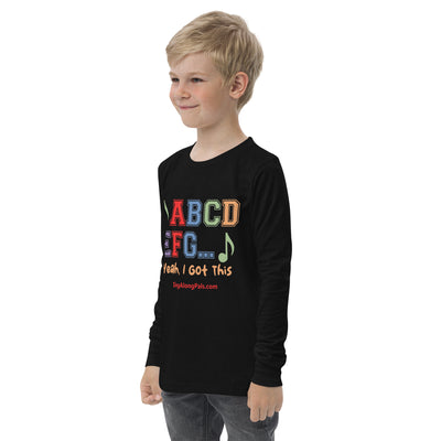 A B C D E F G Youth long sleeve tee - SingAlong Pals