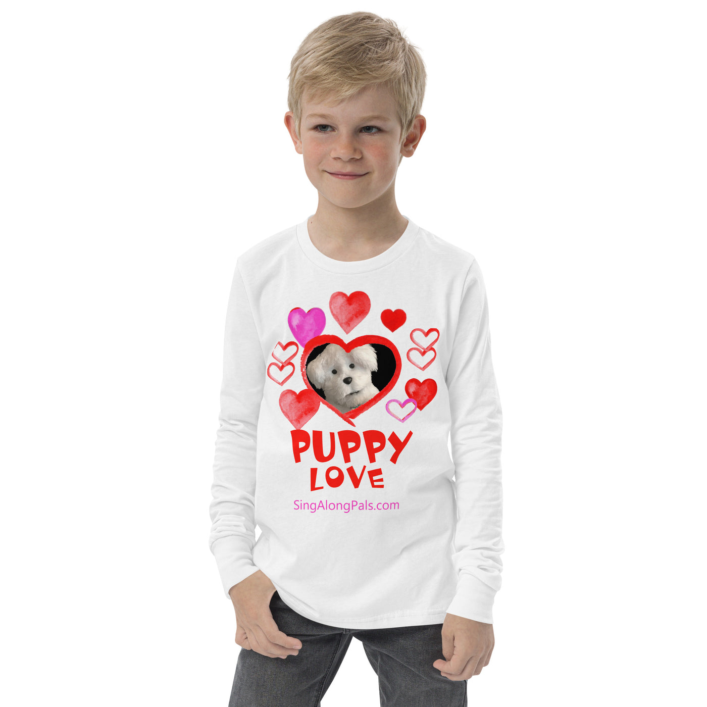 PUPPY LOVE Youth long sleeve tee - SingAlong Pals