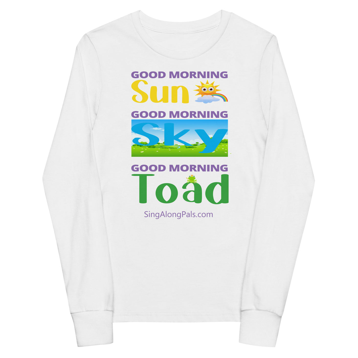 SUN SKY TOAD Youth long sleeve tee - SingAlong Pals