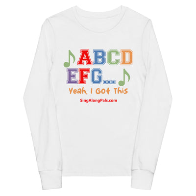 A B C D E F G Youth long sleeve tee - SingAlong Pals