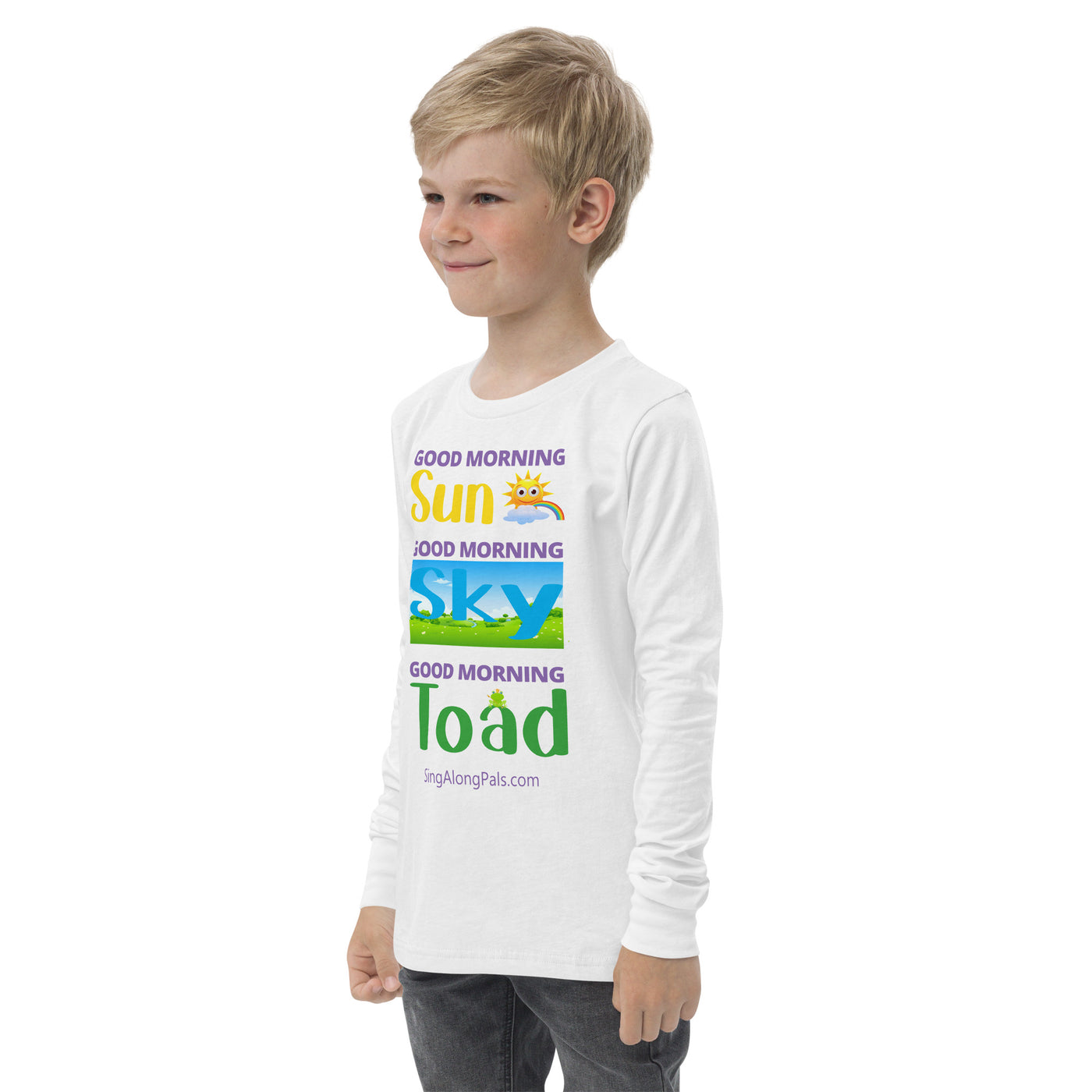 SUN SKY TOAD Youth long sleeve tee - SingAlong Pals