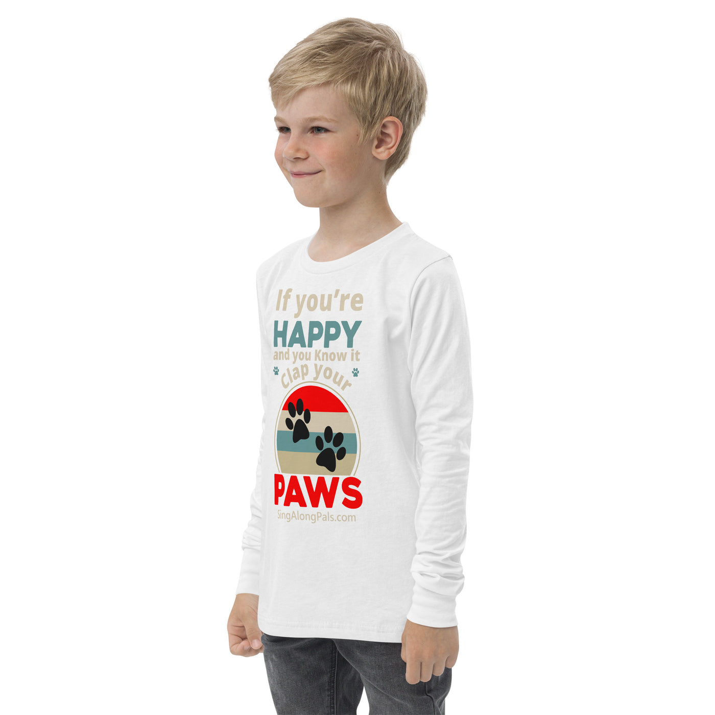 IF YOUR HAPPY Youth long sleeve tee - SingAlong Pals