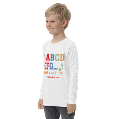 A B C D E F G Youth long sleeve tee - SingAlong Pals