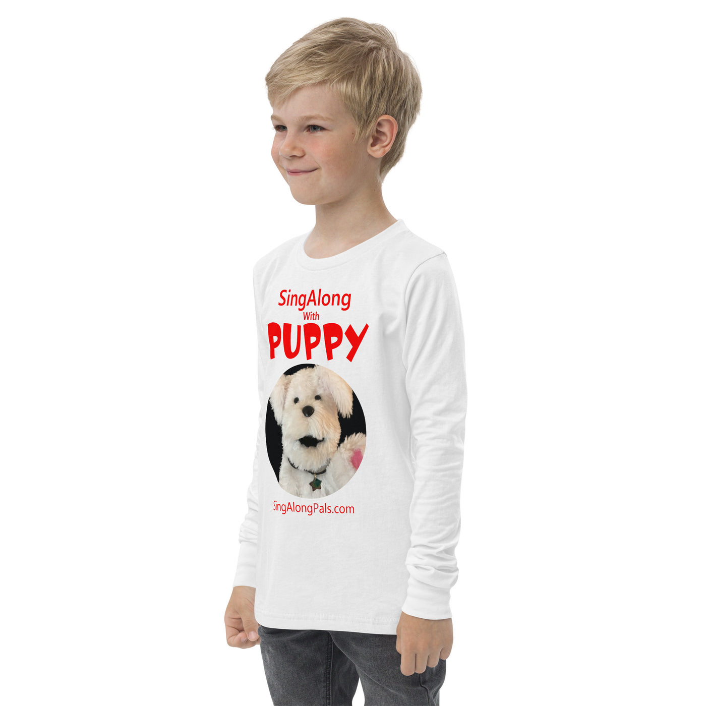 SINGALONG WITH PUPPY Youth long sleeve tee - SingAlong Pals