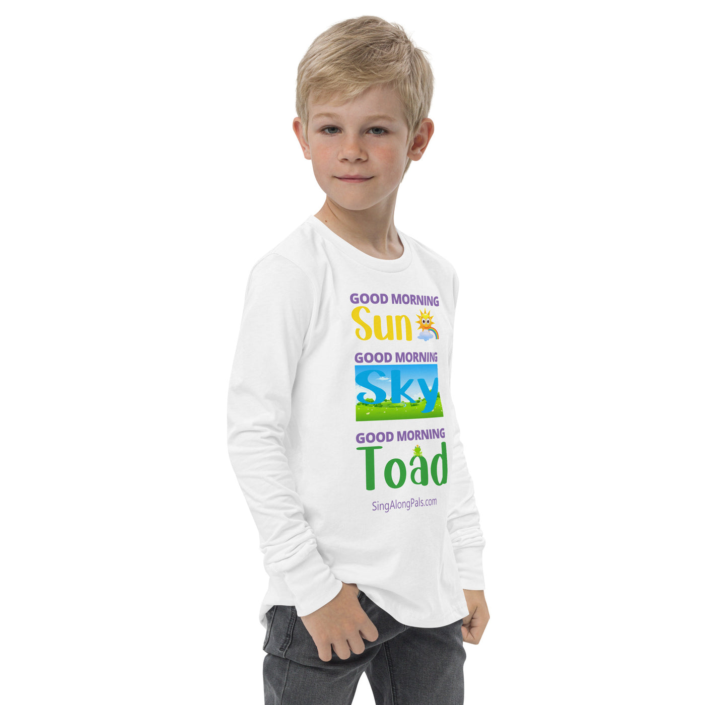 SUN SKY TOAD Youth long sleeve tee - SingAlong Pals