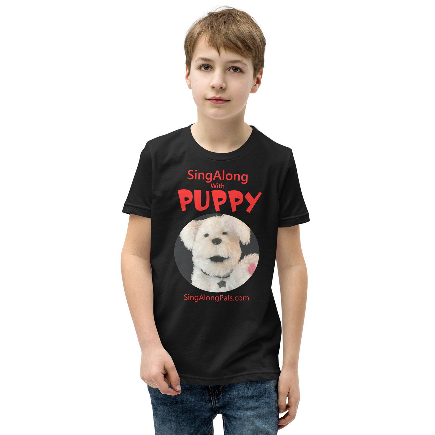 SingAlong with Puppy - Youth Staple Tee - SingAlong with Puppy, Youth - SingAlong Pals