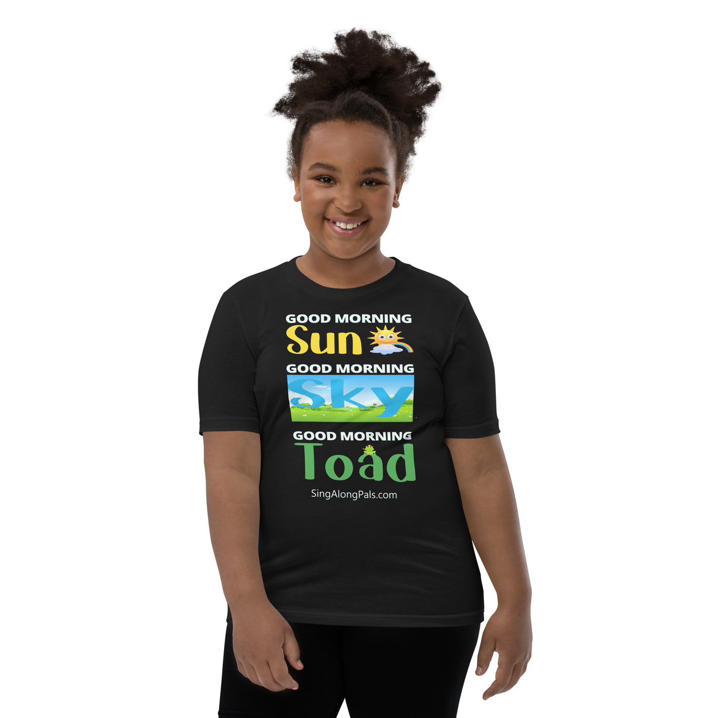 Sun - Sky - Toad.. Youth Staple Tee - Sun - sky - toad, Youth - SingAlong Pals