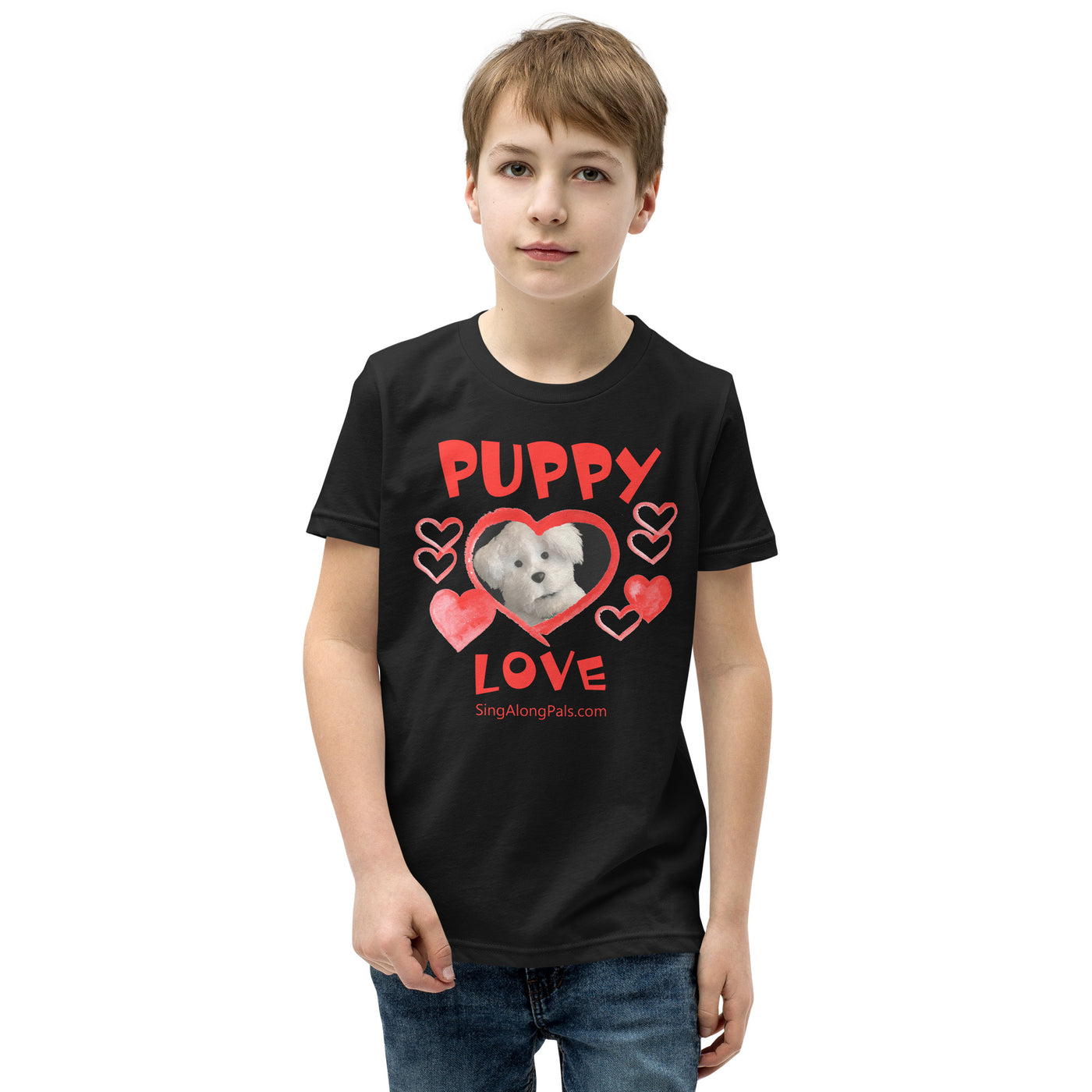 Puppy Love.. Youth Staple Tee - Puppy Love, Youth - SingAlong Pals