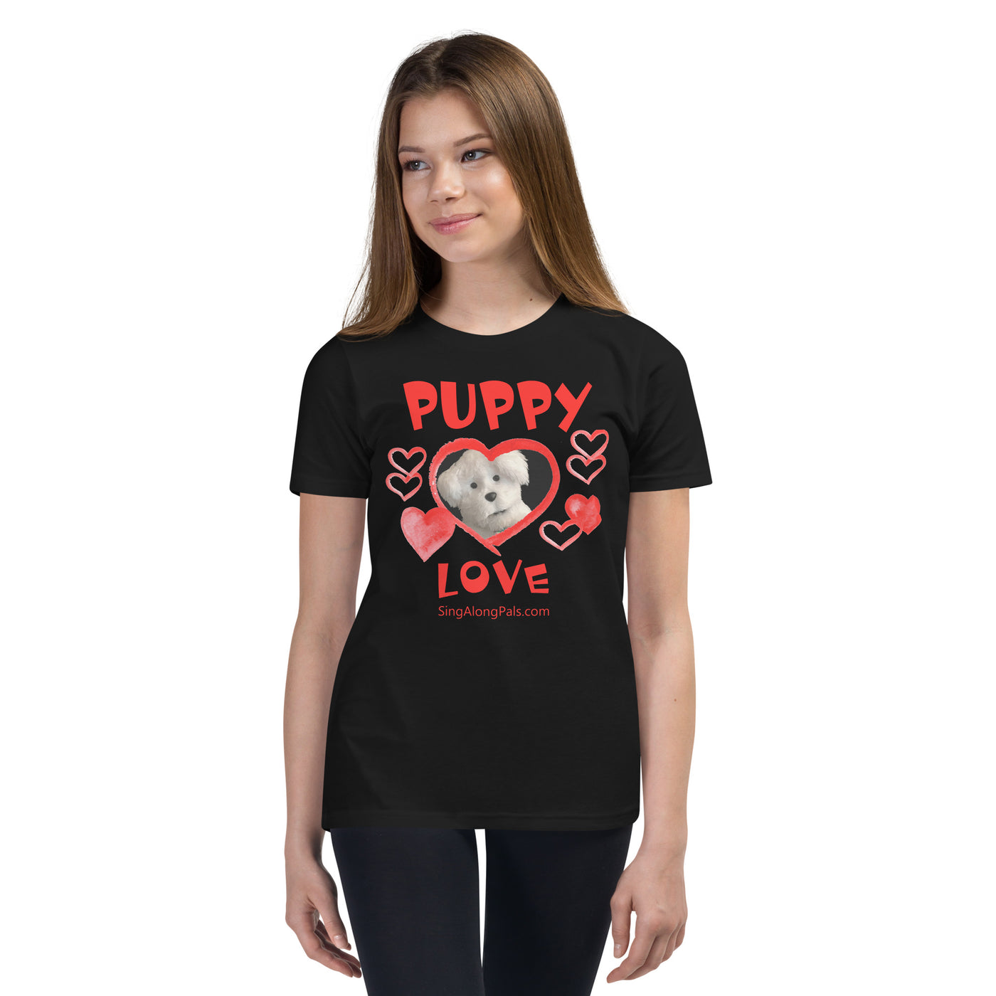 Puppy Love.. Youth Staple Tee - Puppy Love, Youth - SingAlong Pals