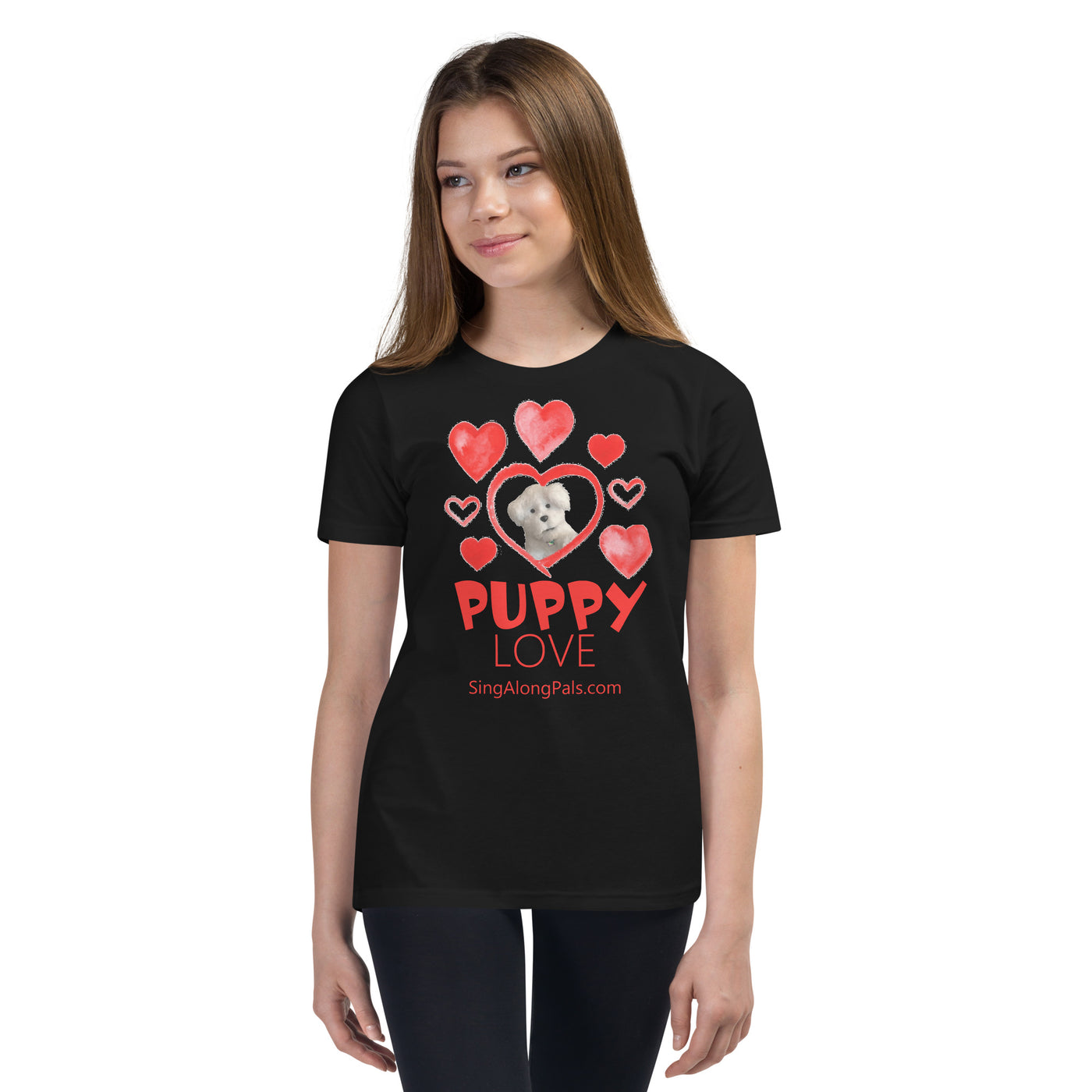 Puppy Love.. Youth Staple T-Shirt - Puppy Love, Youth - SingAlong Pals