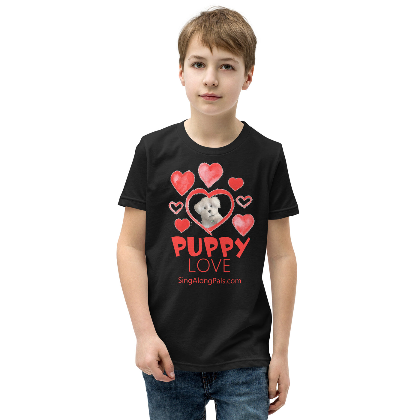 Puppy Love.. Youth Staple T-Shirt - Puppy Love, Youth - SingAlong Pals