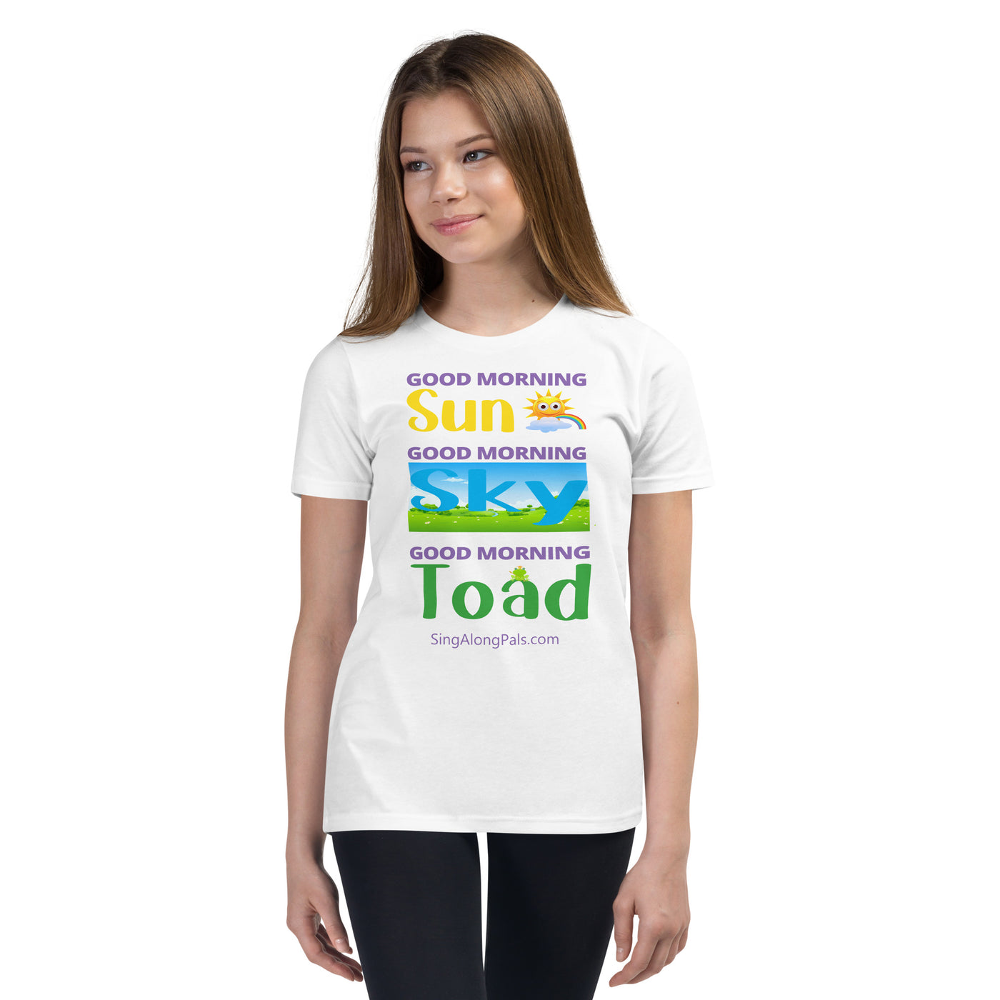 Sun - Sky - Toad.. Youth Staple Tee - Sun - sky - toad, Youth - SingAlong Pals