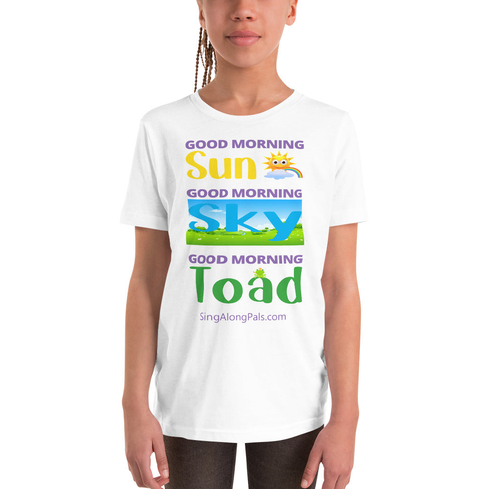 Sun - Sky - Toad.. Youth Staple Tee - Sun - sky - toad, Youth - SingAlong Pals