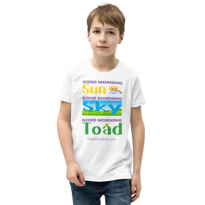 Sun - Sky - Toad.. Youth Staple Tee - Sun - sky - toad, Youth - SingAlong Pals