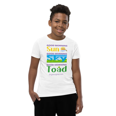 Sun - Sky - Toad.. Youth Staple Tee - Sun - sky - toad, Youth - SingAlong Pals