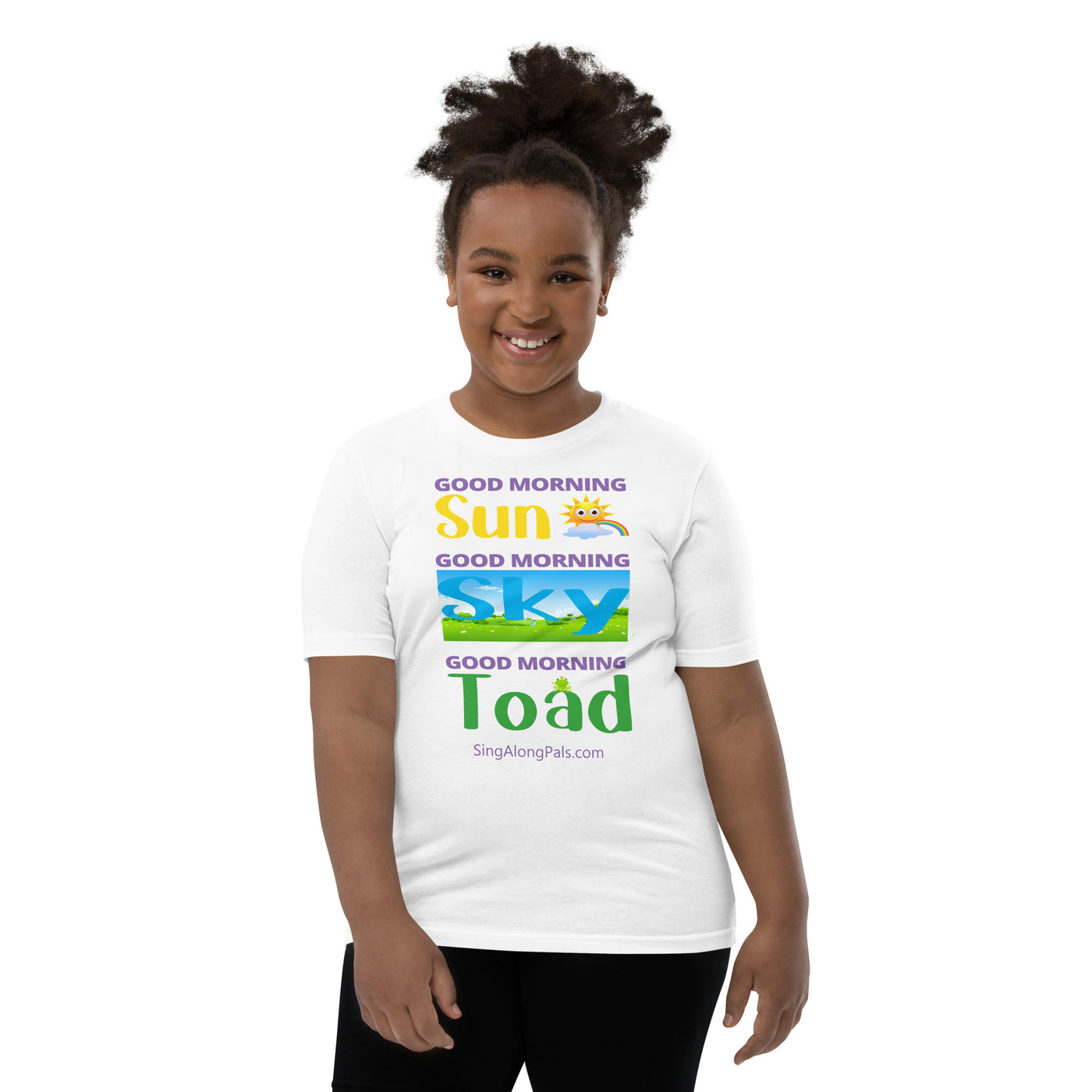 Sun - Sky - Toad.. Youth Staple Tee - Sun - sky - toad, Youth - SingAlong Pals